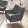 exxpo - sofa fashion Sessel Scandi Mikrofaser 87 x 92 x 92 cm Grau