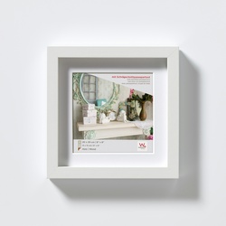 walther + design Stockholm 3D Holz Bilderrahmen 20x20 cm WEISS