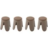 sweeek Hocker Ø30 / 44 x 46 cm Braun