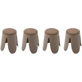 sweeek Hocker Ø30 / 44 x 46 cm Braun