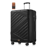 Songmics Hartschalen-Trolley 4-Rollen XL 75 cm / 94 l schwarz