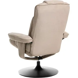 Beliani Fernsehsessel NYKS Stoff 87 x 98 x 81 cm Taupe