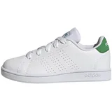 adidas Unisex Kinder Advantage Lifestyle Court Lace Shoes, Cloud White / Green / Core Black, 38 2/3 EU - 38 2/3 EU