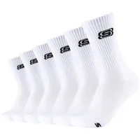 6er Pack SKECHERS Online Tennis Cushioned Sock 1000 - white 39-42