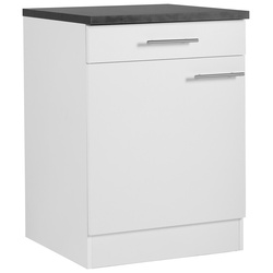 Unterschrank OPTIFIT „Mini“ Schränke Gr. B/H/T: 60 cm x 84,8 cm x 60 cm, 1 St., weiß Unterschränke Breite 60 cm