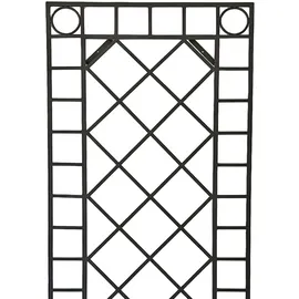 Harms Import Wand Dekor Gitter Garten Dekoration Terrasse Rankgitter Spalier schwarz