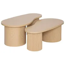 ATMOSPHERA CREATEUR D'INTERIEUR Atmosphera - 2er-Set Clochtische Soleya - Beige