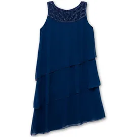sheego Etuikleid Cocktailkleid Blau 56