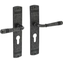 MS Beschläge Antik Grau Türdrücker Fenstergriff Modell Wolfsburg Profilzylinder