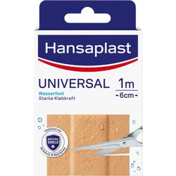 Hansaplast Universal Pflaster Wasserfest 1mx6cm 1 ST