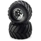 TAMIYA 309805619 Räder (2) Chrom hinten Wild W