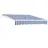 [en.casa] Gelenkarmmarkise Bitonto 350 x 250 cm blau/weiß