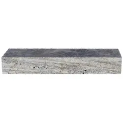 WOHNRAUSCH Blockstufe »Mudra Grey«, LxBxH: 100 x 35 x 15 cm, Travertin, grau/beige