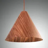 fabas luce gmbh Esino 1-flg. 33 cm kugelförmig Walnussfarben