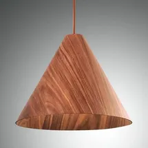 fabas luce gmbh Esino 1-flg. 33 cm kugelförmig Walnussfarben