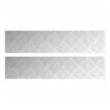 vidaXL Rautenscheiben 2 Stk Silber 90 x 20 cm Aluminium 4104265