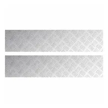 vidaXL Rautenscheiben 2 Stk Silber 90 x 20 cm Aluminium 4104265