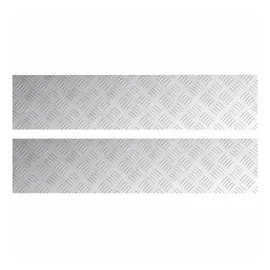 vidaXL Rautenscheiben 2 Stk Silber 90 x 20 cm Aluminium 4104265