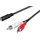 goobay Audiokabel 3,5mm-Klinken-Kupplung Stereo / 2x Cinch-Stecker 1,5m (50442)