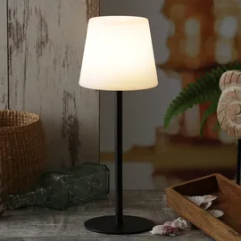 MARELIDA LED Garten Tischlampe Schwarz