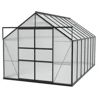 Vitavia Gewächshaus Neptun Plus 11500 HKP, inkl. Fundament, ca. B257/H238/T445 cm