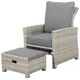 Primaster Loungesessel Tulum 1 Sessel 70 x 80 x 90 cm beige