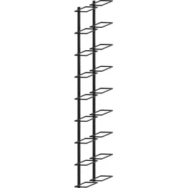 vidaXL Weinregal 18 Flaschen Schwarz