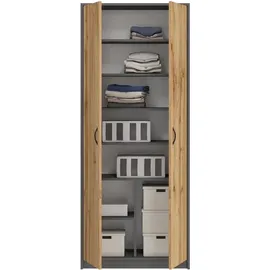 home collective Kleiderschrank Mehrzweckschrank 74 x 180 x 0 cm Grau