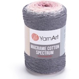 Garn Art Makramee Baumwolle Spektrum Makramee Schnur Harmonische Farben, einzigartige Makramee-Handwerk, 250 g, 246 m 80 % Baumwolle Makramee, buntes Makramee-Garn, Gewicht Kammgarn (1306)