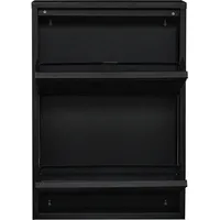 [en.casa] Sokndal 50 x 71 x 15 cm schwarz / schwarz