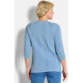 GOLDNER Rundhalspullover Blau 38