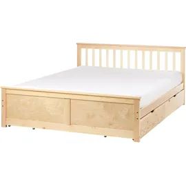 Beliani Olendon 160 x 200 cm Hellbraun