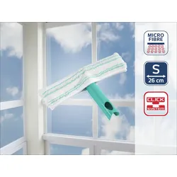 Leifheit 51163 Fenstereinwascher Window Washer mit 2-Faser Wischbezug
