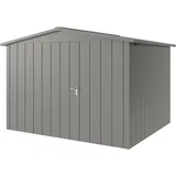 hörmann stauraumsysteme Juno Gerätehaus 3,10 x 2,62 m Graualuminium