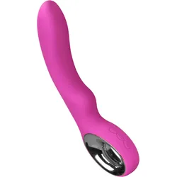 Luxus-Vibrator aus Silikon, 24 cm, pink | silber