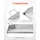 Vevor Grillpfanne 448 x 370 mm Edelstahl silber