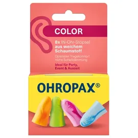 Ohropax COLOR SCHAUMSTOFF IN-Ohr Stöpsel 8 st