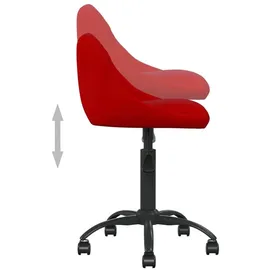 vidaXL Bürostuhl Samt Weinrot