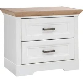 SchlafKONTOR Nachtschrank Jasmin II 64 x 41 x 54 cm Braun