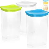 COM-FOUR Kaffeedose Kunststoff 1,9 l 3-teiliges Set