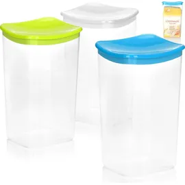 COM-FOUR Kaffeedose Kunststoff 1,9 l 3-teiliges Set