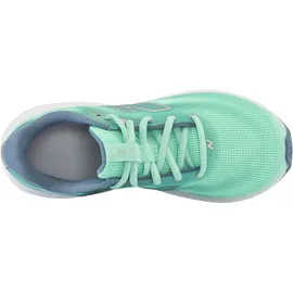 New Balance 411 Damen Weite E bright mint/zinc blau/silber metallic 43