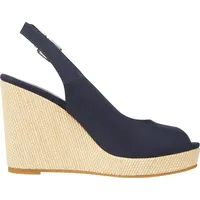 Tommy Hilfiger Iconic Elena Sling Back Wedge, FW0FW04789DW6 - blau - 40