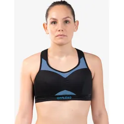 Rugby-BH R500 Damen schwarz/blau XS