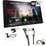 Kenwood Autoradio WiFi CarPlay Android für Toyota Yaris silber ohne OEM Navi