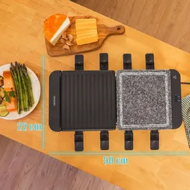 Cecotec Raclette Cheese&Grill 16000 Inox Mixgrill schwarz