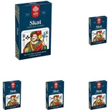 ASS Altenburger FSC Skat Leinen, französisches Bild in Faltschachtel, White (Packung mit 5)