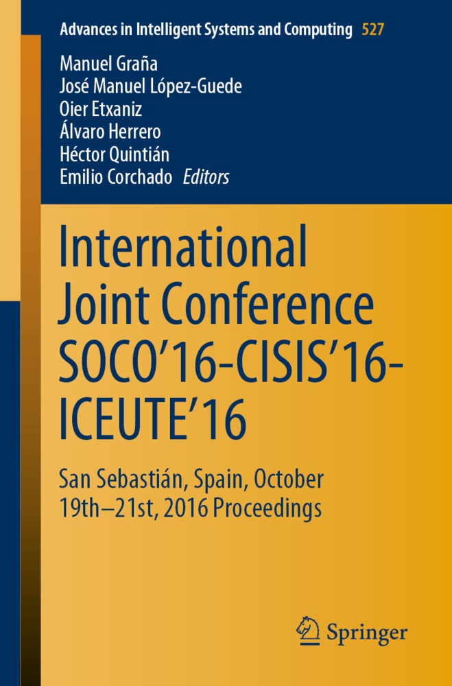 International Joint Conference Soco'16-Cisis'16-Iceute'16  Kartoniert (TB)