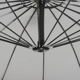 Beliani Ampelschirm Ø 268 cm Hellgrau