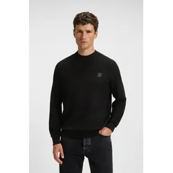 Strickpullover »Anion«, mit -Badge, Gr. L, Black001, , 36194232-L